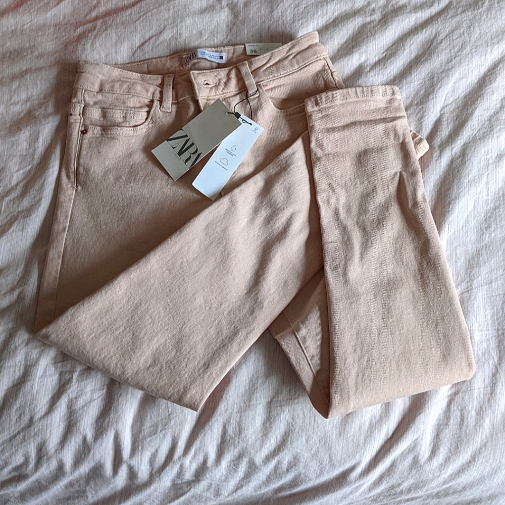 ZARA girls pink skinny jeans